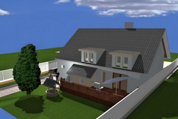 Rodinný dom Ivánka pri Dunaji 2013 vizualizácia rekonštrukcie